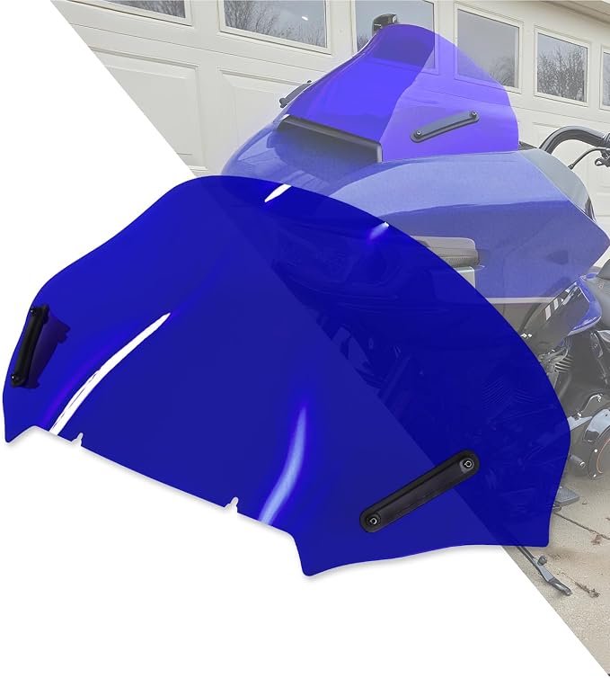 Road Glide Windshield 13.5" Wave Fairing Windscreen Cover for Harley FLTRX 2024-2025, FLTRXSE 2023-2025, FLTRXSTSE 2024-2025 Blue