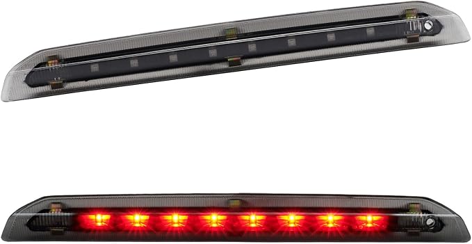 Third 3rd Brake Light LED for 2013-2018 Ford Escape, High Mount Rear Brake Lights Assembly for 13-18 Escape, Waterproof Center Cab Lamp Stop Light (Black)