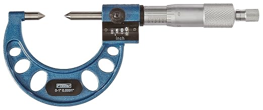 Fowler 52-226-801-1, Digit Counter Point Micrometer with 0-1" Measuring Range
