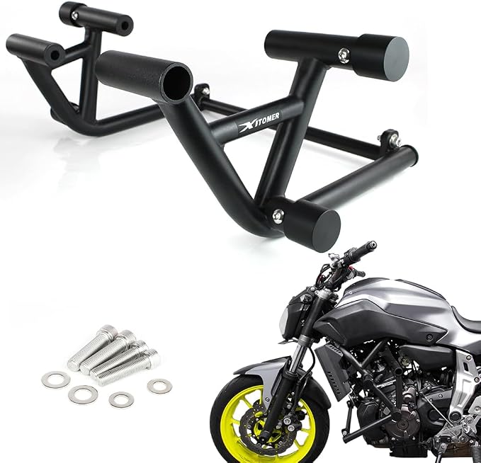 Xitomer Stunt Crash Cage Compatible with XSR700 2015-2024, FZ-07 MT-07 2014-2024 FZ07 MT07 Drift Street Engine Guard Crash Bar Race Rail