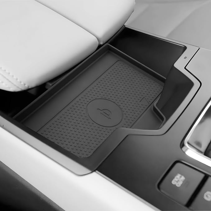 SKTU for 2026 Mazda CX-5 Wireless Charging Mat for 2026+ Mazda CX-5 Wireless Charging Pad Mazda CX5 2026 Accessories Non-Slip Console Pad 2026 CX5 Rubber Console Mat-Durable
