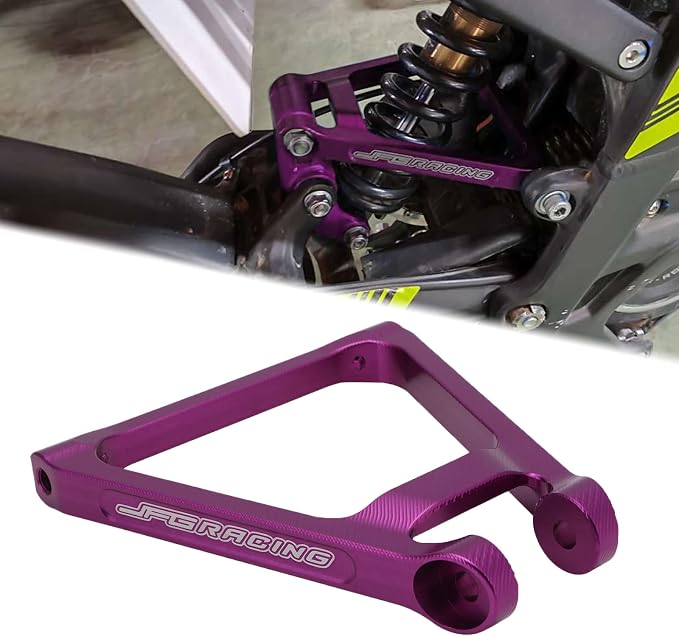 JFG RACING Sur Ron Suspension Triangle Linkage 7075 Al Progressive Link Kit for Sur Ron X/S X160 X260 Electric Dirt Bike, DEEPSKY PURPLE