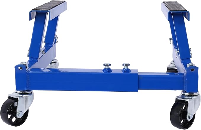 GarveeTech Motorcycle Engine Cradle Dolly 1500 LBS, Heavy-Duty Engine Cradle Dolly with Rubber Pads &360 Degrees Wheels, Four-Wheeler