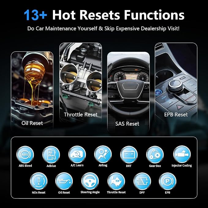 VIDENT iSmartDiag510 Bluetooth Bidirectional OBD2 Scanner, CAN FD/DoIP Full System Diagnostic Tool, 13 Reset Functions, Lifetime Free Update for iOS Android