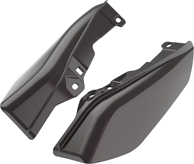 Color - Matched Mid Frame Air Deflectors Heat Shield, Perfectly Fit for Harley Touring Models 2009-2026 Black Forest