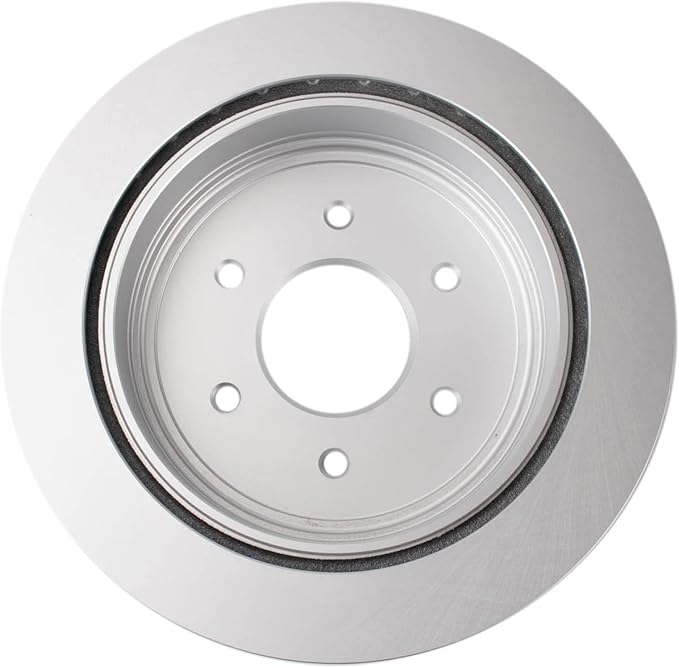 TRQ Rear Brake Rotor Set G Coated Vented Compatible with 2017-2023 Nissan Titan