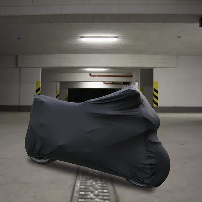WinPower Indoor Motorcycle Cover Stretch Elastic Dustproof Covers for Motorbikes, 104 x 41 x 49 inches