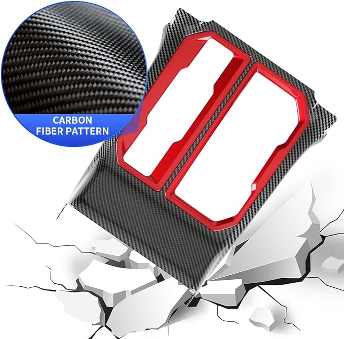 Car Center Console Gear Shift Panel Trim Cover for Toyota RAV4 2026 [Only for Limited] Auto Interior Decorations Accessories Central Control Protection Frame Carbon Fiber Style Kit