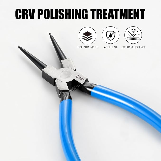 SMOTIVEPRO 9" Internal Snap Ring Pliers – Professional Circlip Tool for Automotive Transmission & Engine Repair, Durable CR-V Steel Construction
