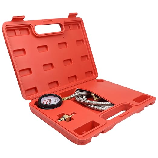 Exhaust Back Pressure Tester Kit, Professional Diesel Engine Diagnostic Tool with Gauges & Adapters for Trucks, SUVs, Vans - Troubleshoot Turbo, DPF & Catalytic Converter Issues