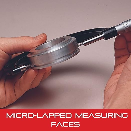 Starrett Outside Micrometer with One-Piece Spindle, Advanced Sleeve Design and Tapered Frame - Quick and Easy Adjustment,0-1" Range, .0001" Graduation - T230XRL