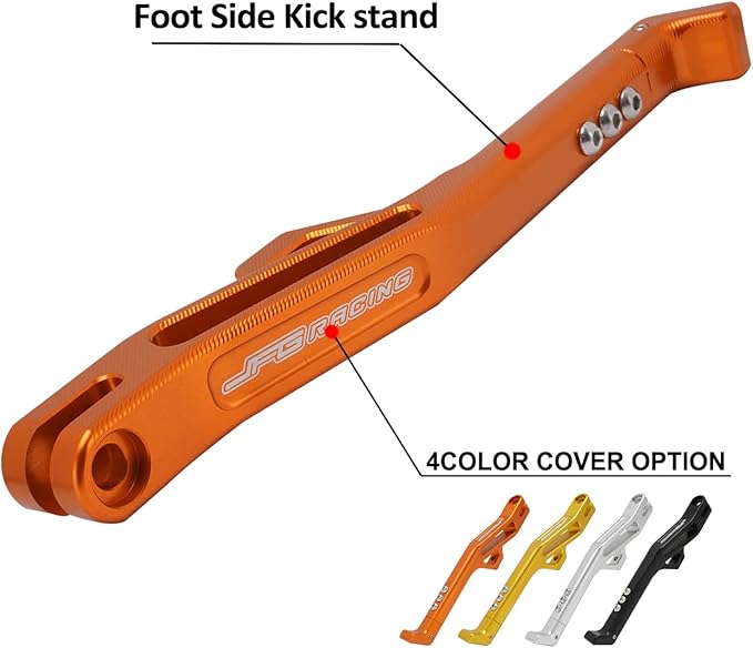 JFG RACING Sur Ron Kickstand,Motorcycle Kick Stand Side Aluminum Alloy CNC Adjustable for Surron Light Bee S/X Segway X160/X260 Talaria Sting 0range