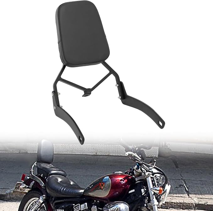 Passenger Sissy Bar Rear Backrest for Yamaha Virago 250 XV250 1988-2007 / Virago 125 XV125 1989-2011, Black