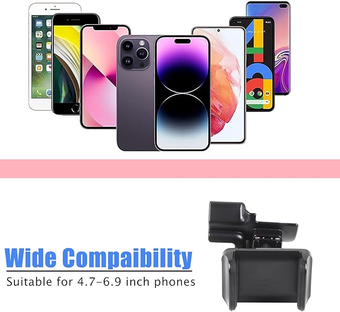 HAPPYHORSE Car Phone Mount Compatible with Toyot@ 86/Subaru BRZ 2022-2024 Car Central Control Right Side Mobile Phone Bracket Phone Holder Phone Mount with Self-Adhesive Base Accessories (Type A)