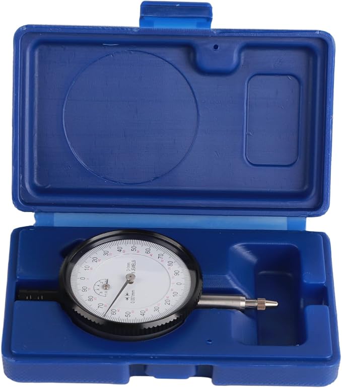 Dial Indicator, 0.001mm 0‑1mm Dial Measuring Tool 8 Jewels Shockproof Dial Indicator Micrometer Measuring Tool for 3D Printer Leveling
