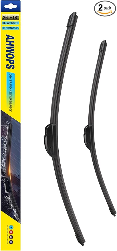 OEM All Season Wiper Blades for Toyota Camry 17-12 Avalon 18-13 Highlander 23-20/ Honda Civic 21-16 Accord 07-03 Wiper Blades, Genuine Replacement (26 inch + 18 inch) For My Car