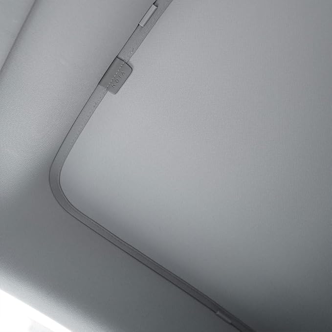 VION Tesla Model 3 Roof Sunshade (2023-2021 Model 3) – Full Blackout (No Light Transmission), Cooler Cabin, Dual-Layer Fabric with Graphene-Enhanced UV Coating, No Sagging – Gray