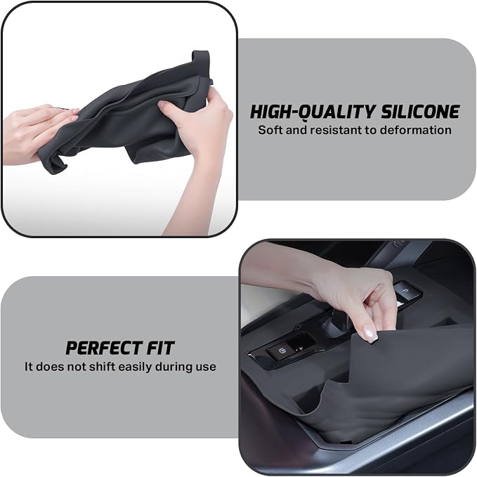 Center Console Organizer for Toyota RAV4 2026 Accessories Non-Slip Tray Interior Storage Box Black