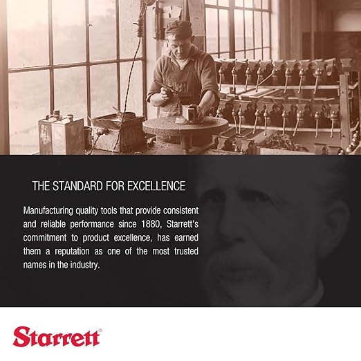 Starrett Outside Micrometer with Insulated Frame, Satin Chrome Finish and Advanced Sleeve Design - Quick and Easy Adjustment, 4-5" Range, .0001" Graduation - T444.1XRL-5