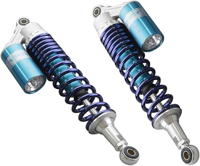 Zhisheng 340mm 13.4in Air Shock Absorber ATV Motorcycle Quad Suspension Shocks for HONDA for Suzuki for Kawasaki for Yamaha ATV Go Kart Quad Dirt Sport Bikes, Blue