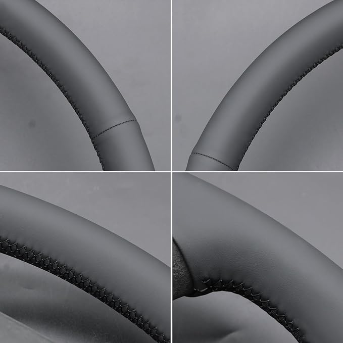 MEWANT Hand Sewn Steering Wheel Cover Wrap for Volvo VNL VNR FM FH 2017-2025 Steering Wheel Accessories for Volvo FM