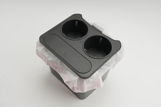 SXCY for 2025 2026 Ford Maverick Car Trash Can for 2022-2025 2026 Ford Maverick Accessories Rear Seat [OEM-Fit] Waterproof Leak-Proof 2-in-1 Trash Bin & Cupholder Organizer w/Lid Odor-Free Storage