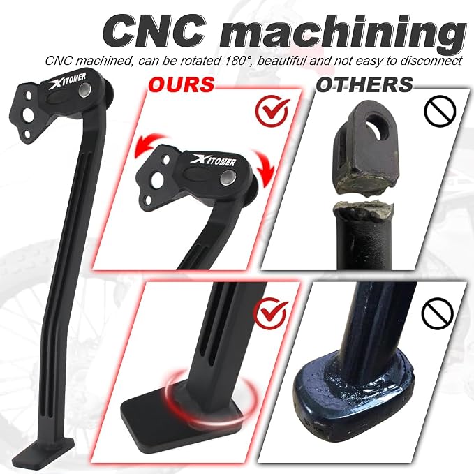Xitomer Dirt Bike Kickstand Compatible with YZ250F YZ450F 2006 2007 2008 2009 Motorcycle Side Stand Foot Side Support