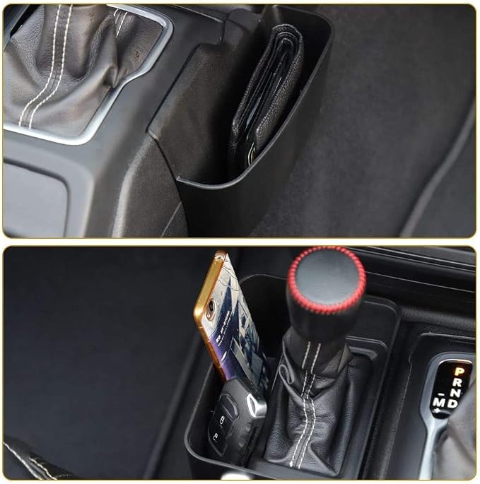 CheroCar Dash Multi-Mount Phone Holder Stoage Tray Cellphone System Kit & Gear Shift Storage Box for or 2018-2022 Jeep Wrangler JL, fits for 2020-2022 Jeep Gladiator JT