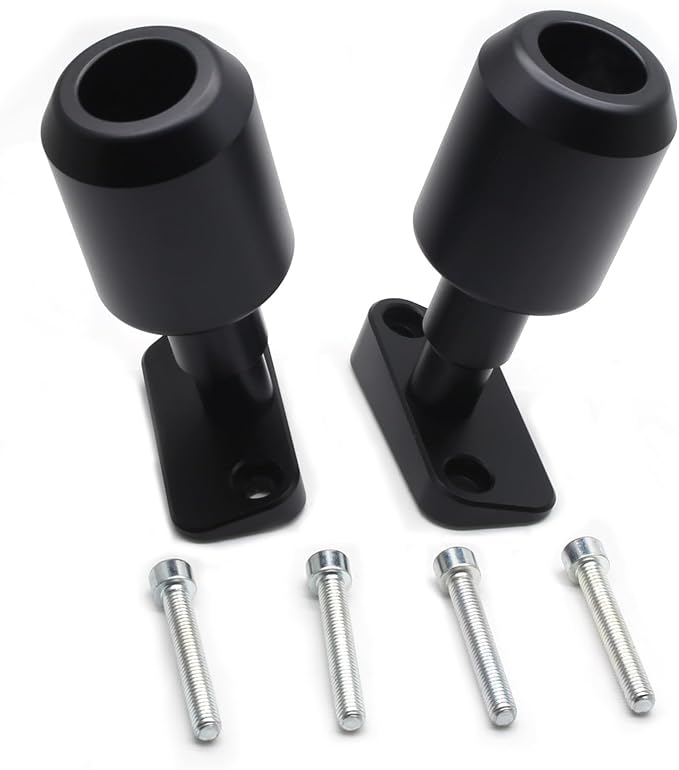 MZS Motorcycle Frame Sliders Compatible with 390 250 D models 2024 2025 2026, Falling Anti Crash Protector Guards No Cut Kits Aluminium Black