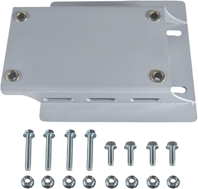 Torque Converter Motor Riser Plate Mount for Predator 196cc / 212cc Engine on Coleman CT200U BT200X Mini Bikes Silver