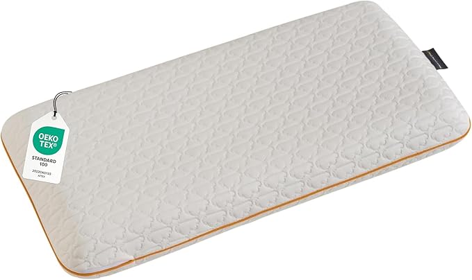 Kids Memory Foam Pillow for Sleeping, Breathable and Soft Pillows for Toddler, Boy, Girl, Small, 26x13x2.36 inches, White