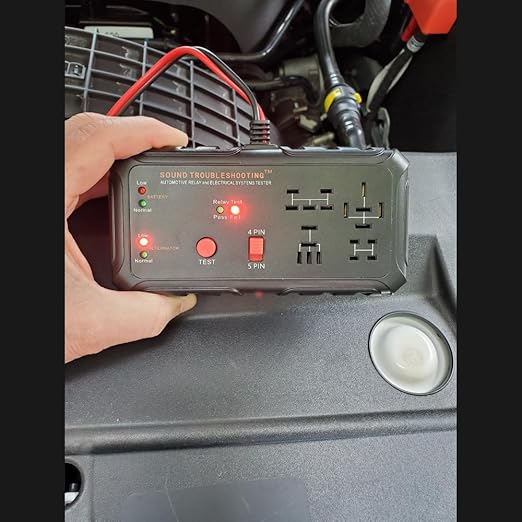 12V Automotive Relay Tester, Car Battery & Alternator Test Kit | Relay Switch & Circuit Inspector | Tests 4 & 5 Pin Relays | Battery Tester | Alternator Tester | Sound Troubleshooting | Patented