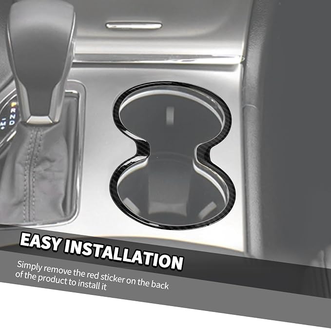 Jimen Fit for Jeep Grand Cherokee 2014-2020, 8PCS Carbon Fiber Interior Kits - Center Console Dash Panel, Inner Door Handle Trim, Front Cup Holder Cover
