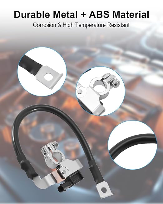 Intelligent Battery Sensor Replace 010562911 601-006 Fits for BMW 325i 328i 335i 335is 335d M3 2006-2013 Only Compatible with Two-Pin Connectors