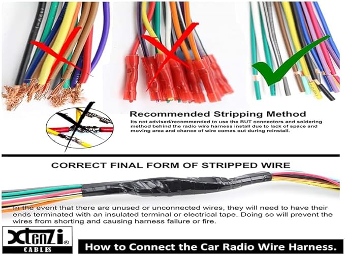 Xtenzi Car Audio 3 Pcs Set XT3302 GPS Mic and Wire Harness Compatible with Pioneer SPH-DA210 DA110 DA100