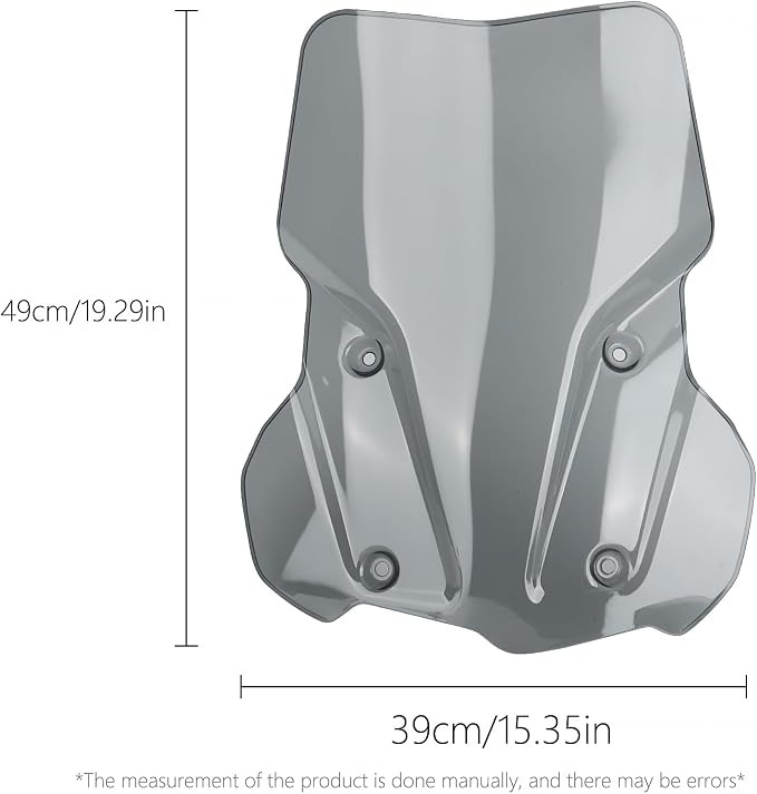 Motorcycle Windshield for F850GS Reduce Wind Resistance Front Windscreen Wind Deflector Fits for BMW F 850gs Adventure F850 GS/ F850 ADV (Grey)