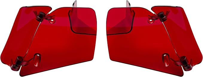 Side Wings Wind Air Deflector Fairing Fit for Harley 2024-2026 CVO Road Glide ST FLTRXSTSE 2024-2026 Road Glide FLTRX 2023-2025 CVO Road Glide FLTRXSE (Red)