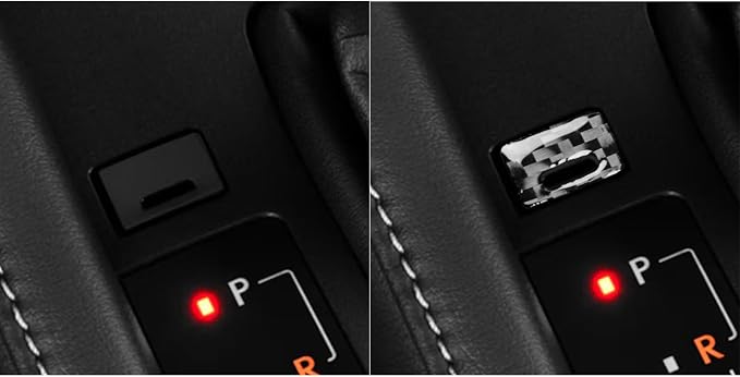Soft Carbon Fiber Car Interior Shift Button 1/Piece Decorative Sticker for Lexus RC300 350 200T 15-24 Carbon Fiber Interior Accessories