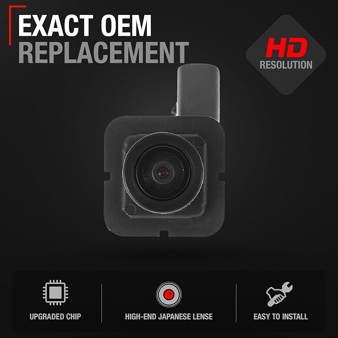 Rear View Camera Compatible with 2015-2018 Ford Focus ST, Sedan, Electric, Hatchback