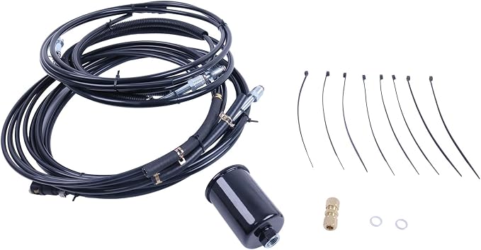 HOLDWELL Fuel Line Replacement Kit NFR0008 FL-GM43C-V Compatible with Chevrolet/GMC Suburban 1998-1999 (Black, 1x Kit)