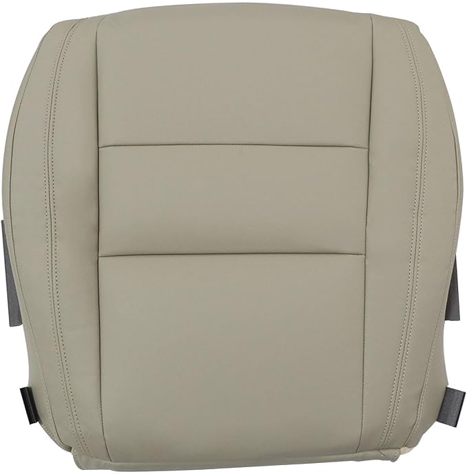 SecosAutoparts Front Driver & Passenger Side Bottom Non-Perforated Leather Replacement Seat Covers Tan Compatible with Jeep Grand Cherokee 2011-2016 Compatible with Dodge Durango 2011-2018