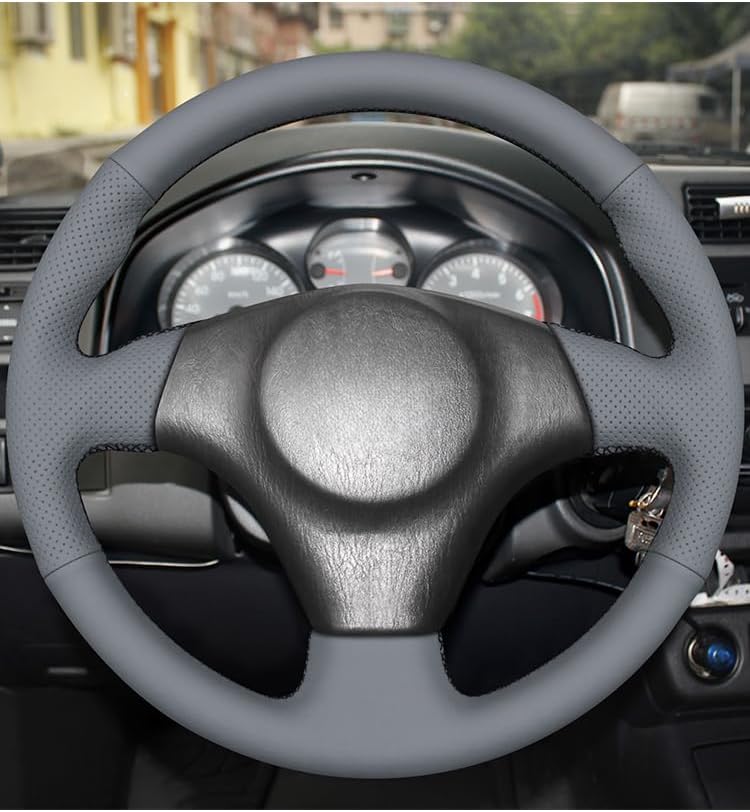MEWANT Hand Stitch Steering Wheel Cover for Toyota RAV4 1998-2003 / Celica 1999-2006 / Corolla 2003-2008 / Matrix 2002-2008 / MR2 1999-2007 / Supra/Caldina, Custom Fit DIY Wrap Interior Accessories