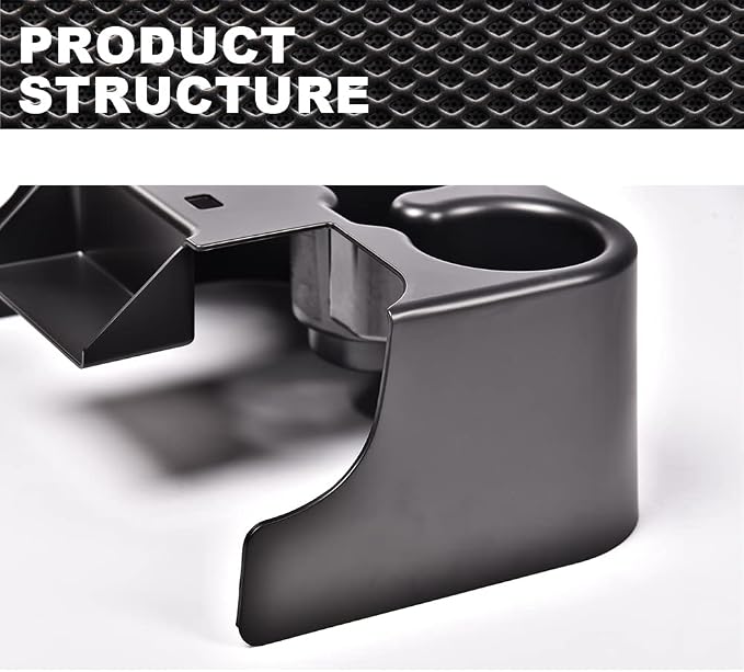CROSSDESIGN Center Console Cupholder Compatible with 1999-2001 Ford Super Duty Truck - F250 / F350 / F450 / F550