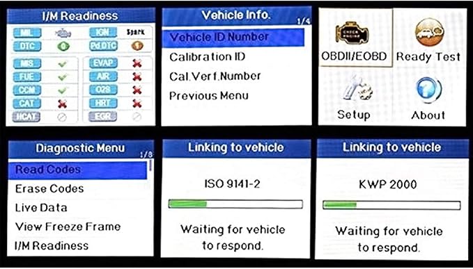 Autel Autolink AL319 Car OBD2 Scanner Code Reader Engine Fault Code Reader Scanner CAN Diagnostic Scan Tool for All OBD II Protocol Cars Since 1996