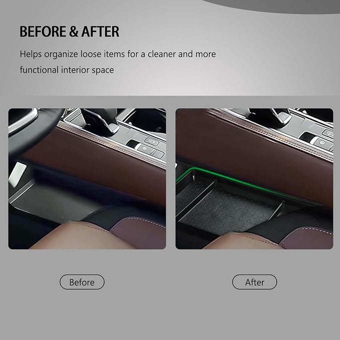 Center Console Organizer for 2025 2026 Nissan Pathfinder Armrest Box Organizer & Lower Organizer for 2023 2024 2025 2026 Pathfinder S/SV/SL/Rock Creek/Platinum Accessories (2-Pack