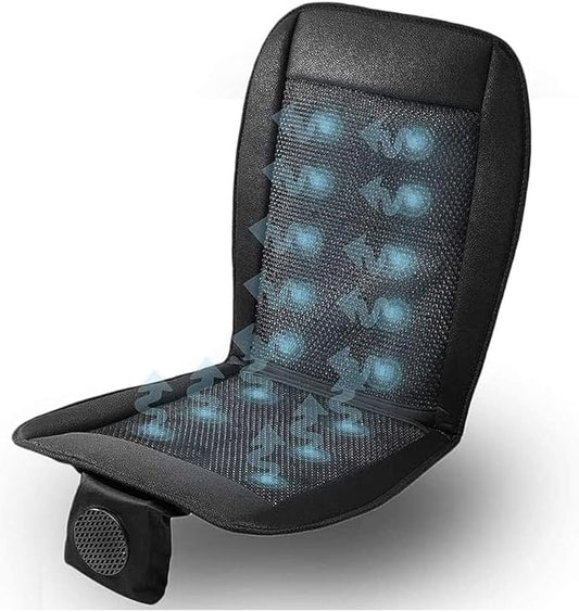 ZONETECH Cooling Car Seat Cushion - Black Automotive Adjustable Temperature Comfortable Cooling Car Seat Cover (1 Pack)