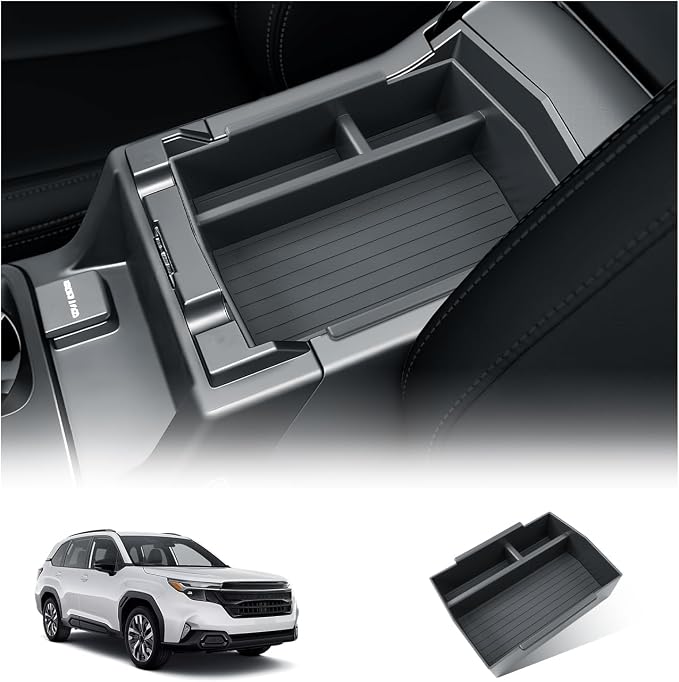BIBIBO 2026 Forester Center Console Organizer for 2026 Subaru Forester Base/Premium/Sport/Limited/Touring Console Tray 2026 Subaru Forester Insert Glove Pallet Organizer Tray(Not for 2025 Forester)
