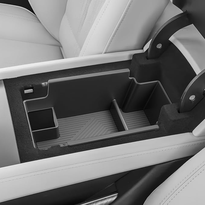 SKTU for 2026 2027 Cadillac Vistiq Center Console Organizer for 2026+ Cadillac Vistiq (Luxury/Premium Luxury/Sport/Platinum) Console Tray Cadillac Vistiq 2026 2027 Accessories ABS Insert Storage Box