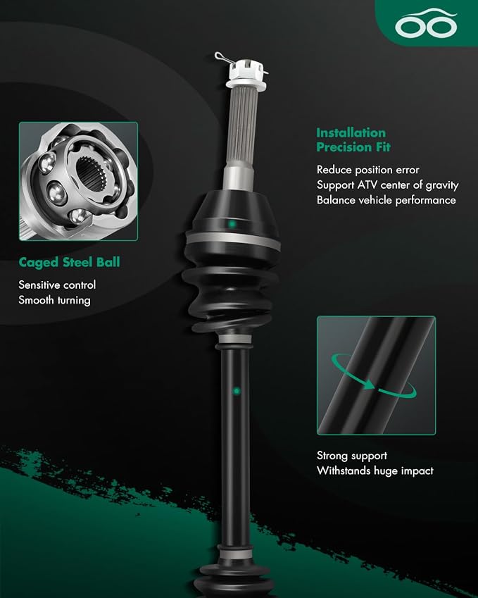 SCITOO Front CV Axle Shaft Assembly Fit 2018 for Polaris Scfor Rambler 850 2011-2014 for Polaris Sportsman 400 2006-2007 2016-2020 for Polaris Sportsman 450 ‎1332347 Left and Right