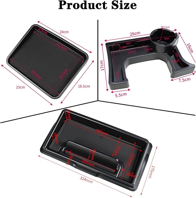 Car Interior Center Console Gear Shift Storage Tray Organizer for Suzuki Jimny 2019 2020 2021 2022 2023 2024 2025 4WD for Manual Transmission